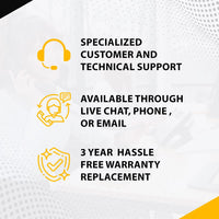 Krieger 600 Watt 12V DC to 110V AC Car Power Inverter, Modified Sine Wave, 2 Outlets, 2 USB Ports, Cigarette Lighter Plug & Clamps - ETL Approved Under UL STD 458