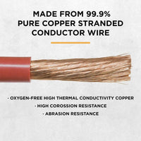 Power Bright 0 AWG 6 Foot High Cable for power inverters image of  pure copper 99.9% oxygen free.