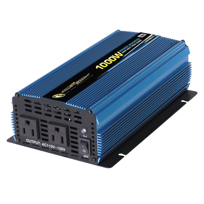 PW1000 PowerBright 1000 Watt 12V DC to 110V AC Inverter with cables