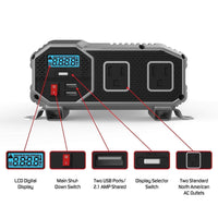 Energizer ENK1500 - 1500 Watt 12v DC to 110v AC Power Inverter image of user manual