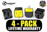 Krieger KR-AUS4 image of 4-pack lifetime warranty
