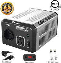 ULT850 Krieger 850 Watt Voltage Transformer, 110/120V to 220/240V main image